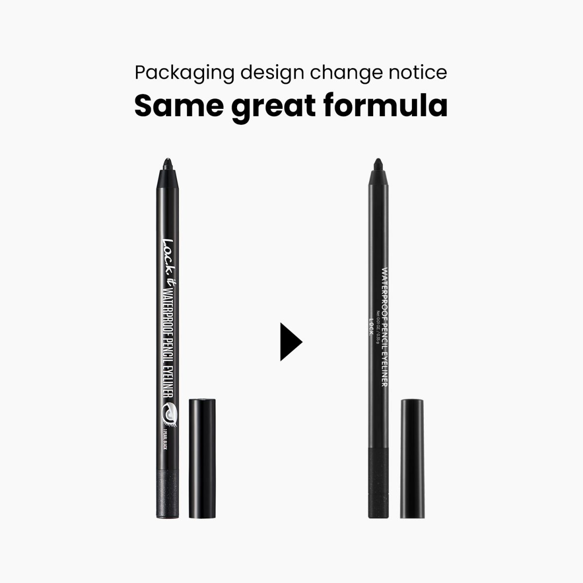 WATERPROOF PENCIL EYELINER-NOTICE